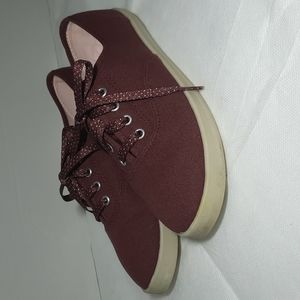 Vintage burgundy shoes women's 7